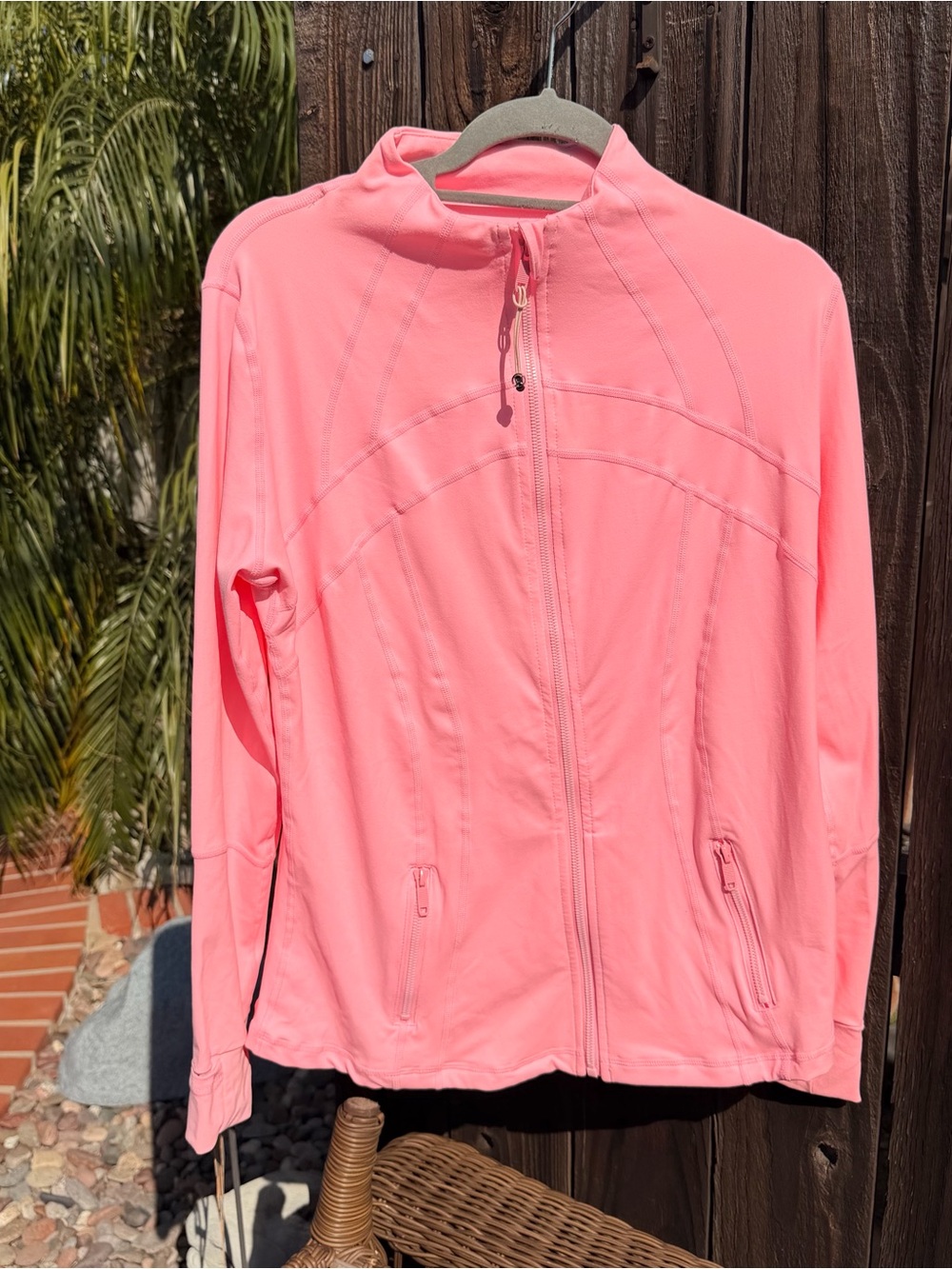 lululemon athletica Coral Pink Full-Zip Utility Jacket